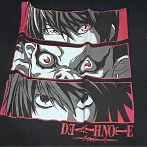 Death Note Anime Kira Tshirt Men Skater Grunge Manga Ryuk Cosplay S
